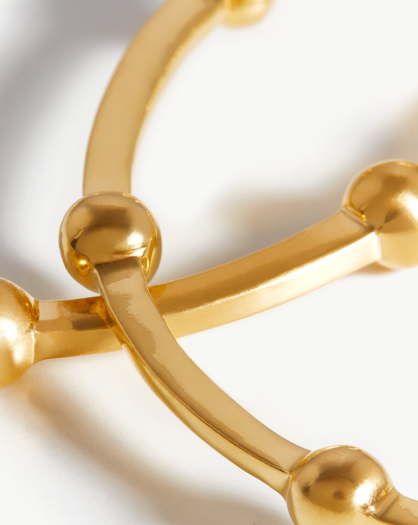 Lucy Williams Large Orb Hoop Earrings