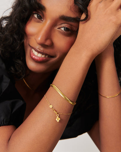 Lucy Williams Mini Ridge Cross Bracelet