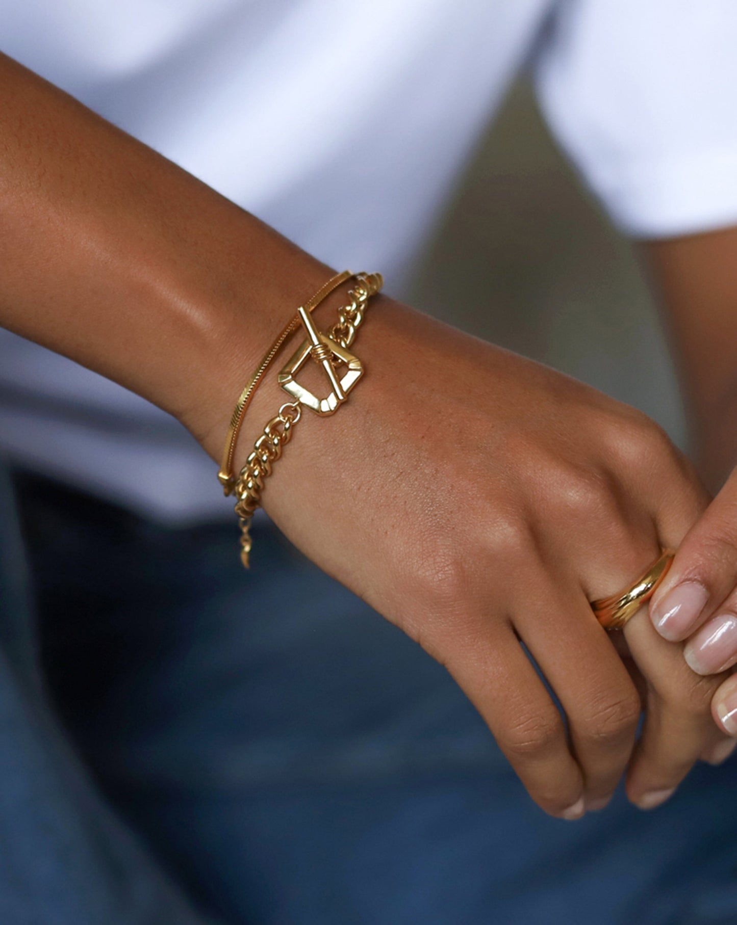 Lucy Williams T-Bar Chain Bracelet