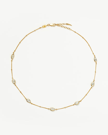 Magma Gemstone Charm Choker | 18ct Recycled Gold Vermeil on Recycled Sterling Silver