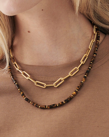 Medium Beaded Stack Necklace