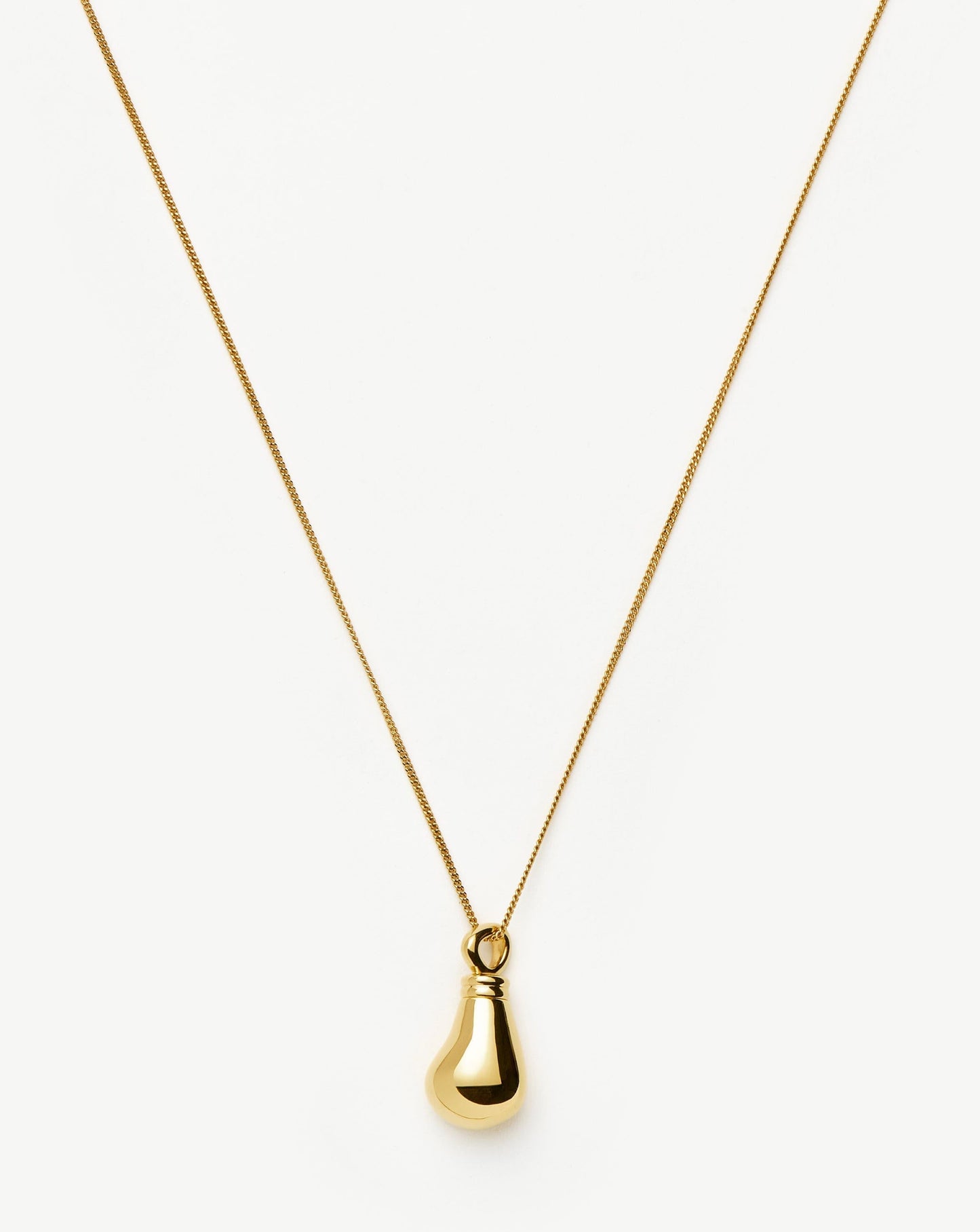 Message in a Bottle Droplet Pendant Necklace | 18ct Gold Plated