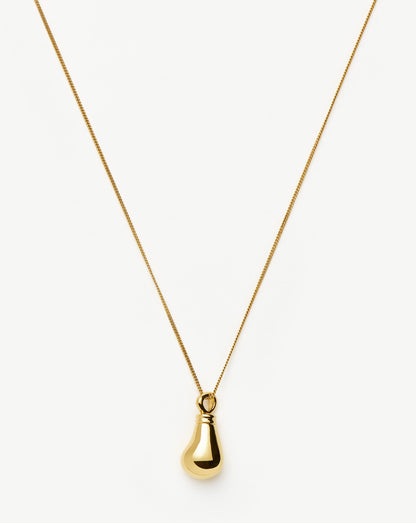 Message in a Bottle Droplet Pendant Necklace | 18ct Gold Plated