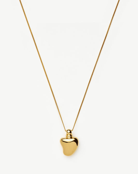 Message in a Bottle Heart Pendant Necklace | 18ct Gold Plated