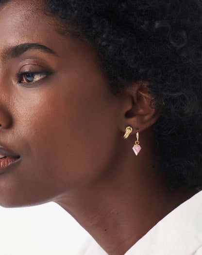 Mini Shield Hoop Earrings