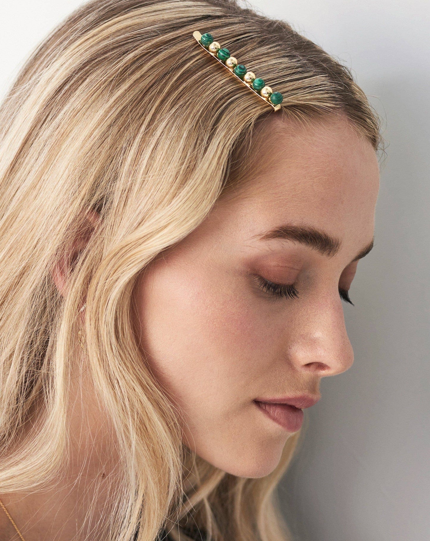 Mini Sphere Beaded Hair Clip