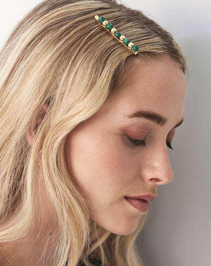 Mini Sphere Beaded Hair Clip