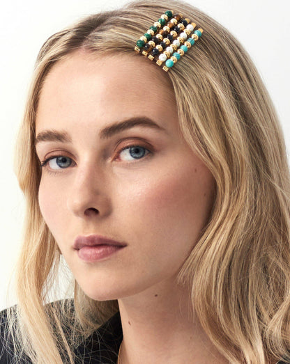 Mini Sphere Beaded Hair Clip