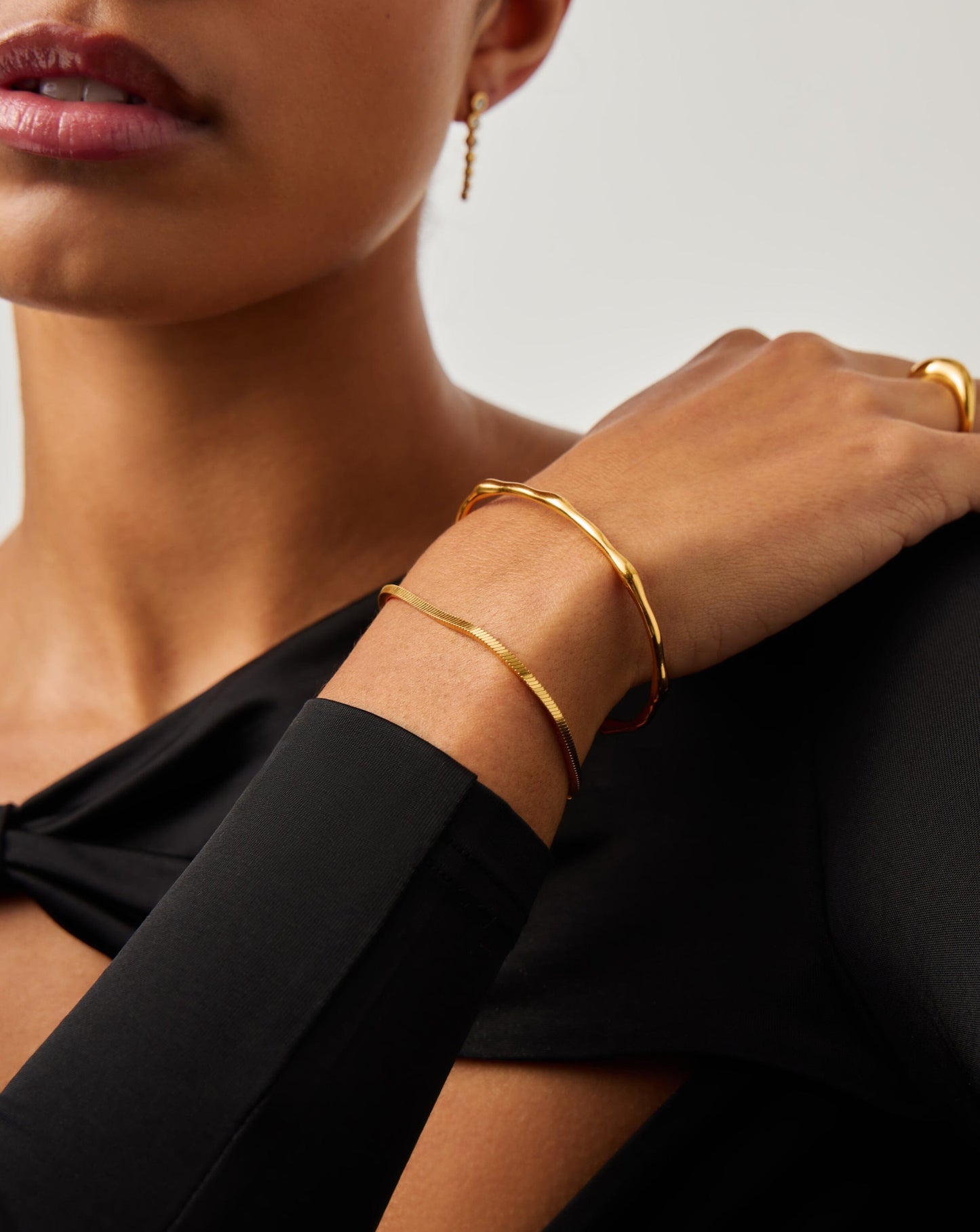 Magma Cuff Bracelet | 18ct Gold Plated