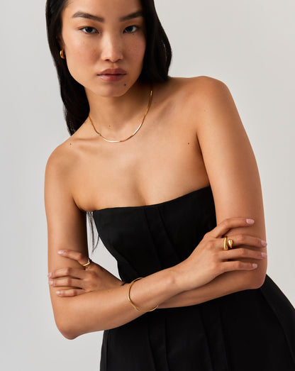 Molten Ripple Bangle | 18ct Gold Vermeil