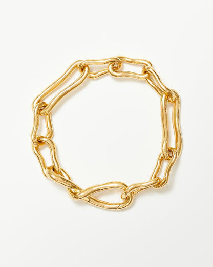 Molten Twisted Infinity Chain Bracelet