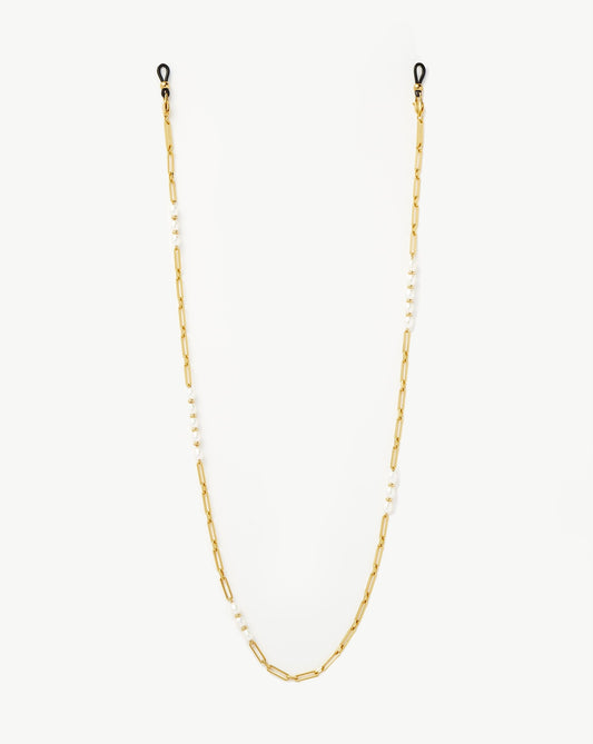 Paperclip Pearl Eyewear Chain