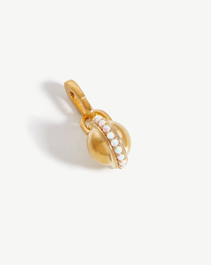 Pave Sphere Clip-On Pendant