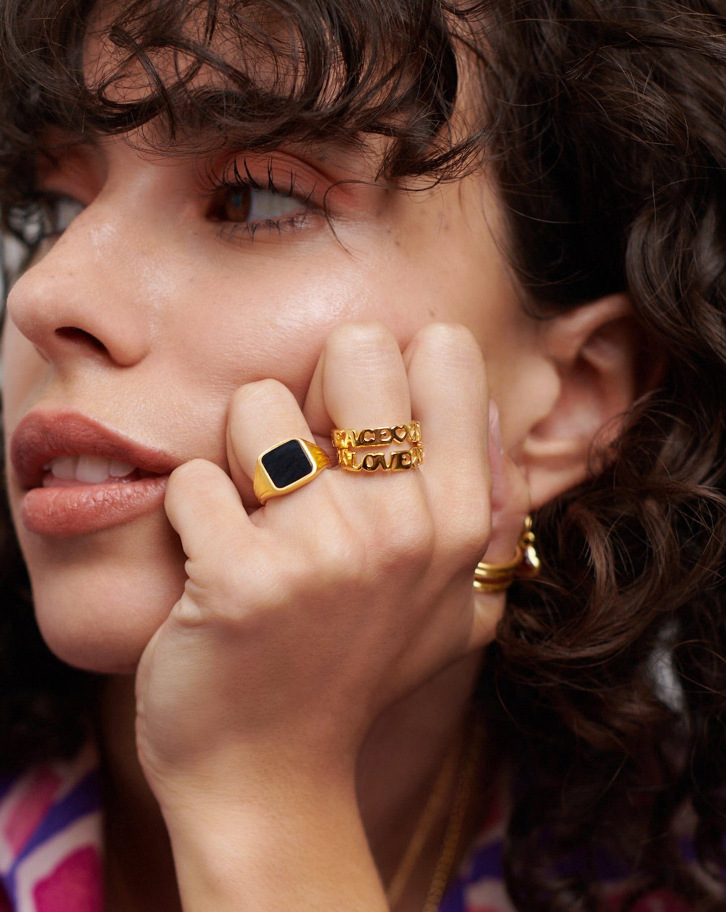 Peace Out Stacking Ring | 18ct Gold Vermeil