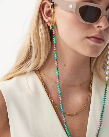 Pearl & Beaded Gemstone Eyewear Chain