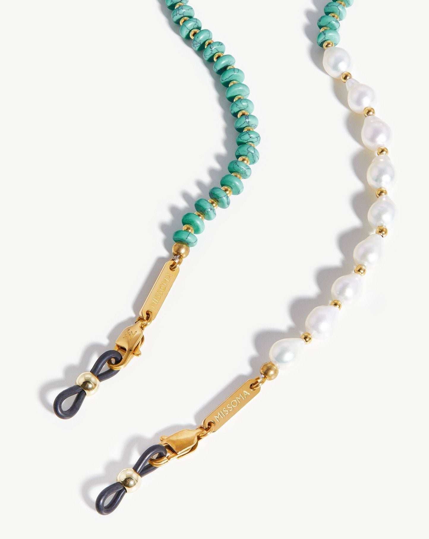 Pearl & Beaded Gemstone Eyewear Chain