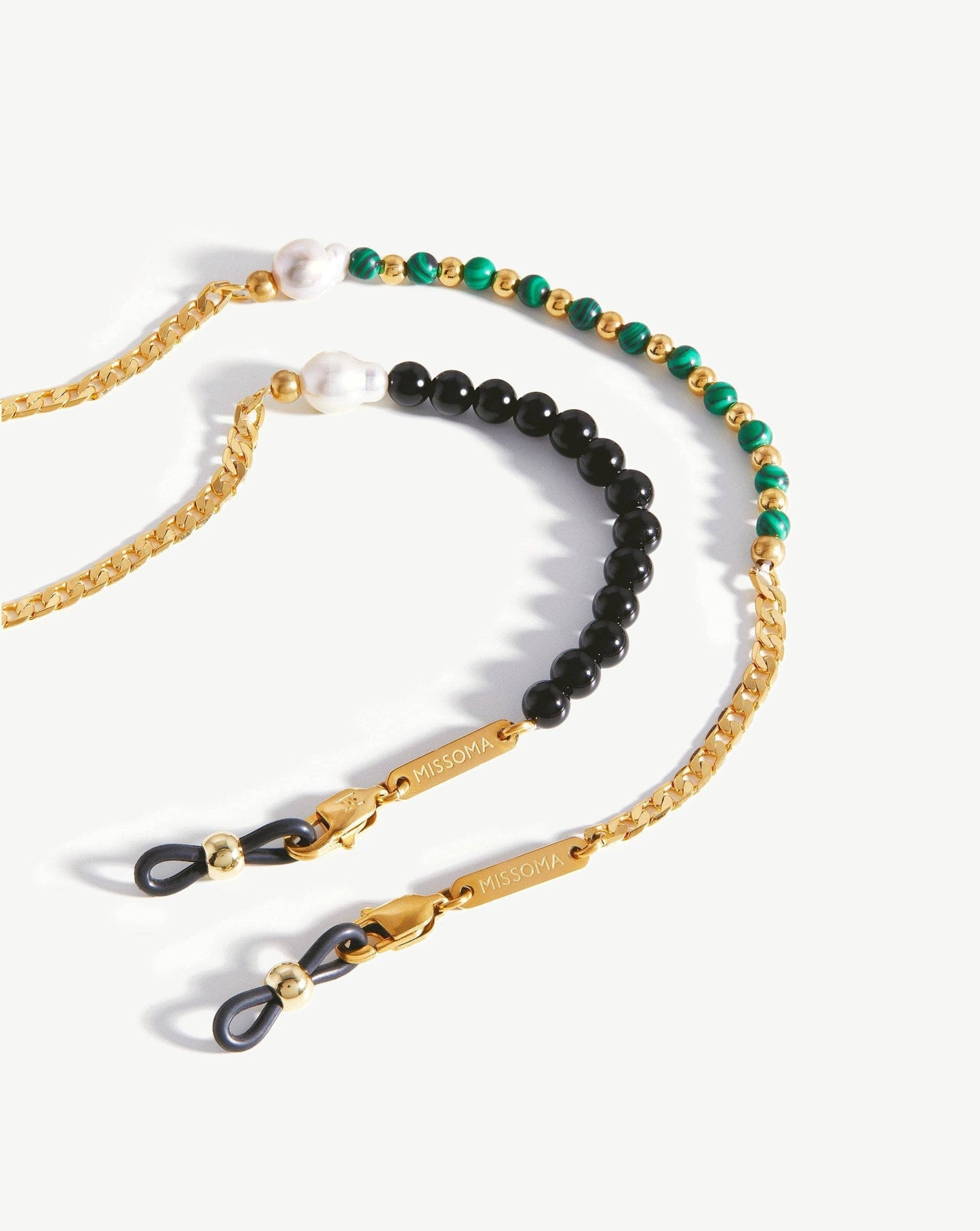 Pearl & Gemstone Curb Eyewear Chain