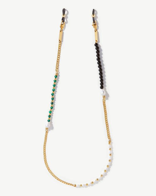 Pearl & Gemstone Curb Eyewear Chain