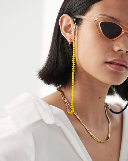 Pearl, Multi Rondelle & Figaro Eyewear Chain
