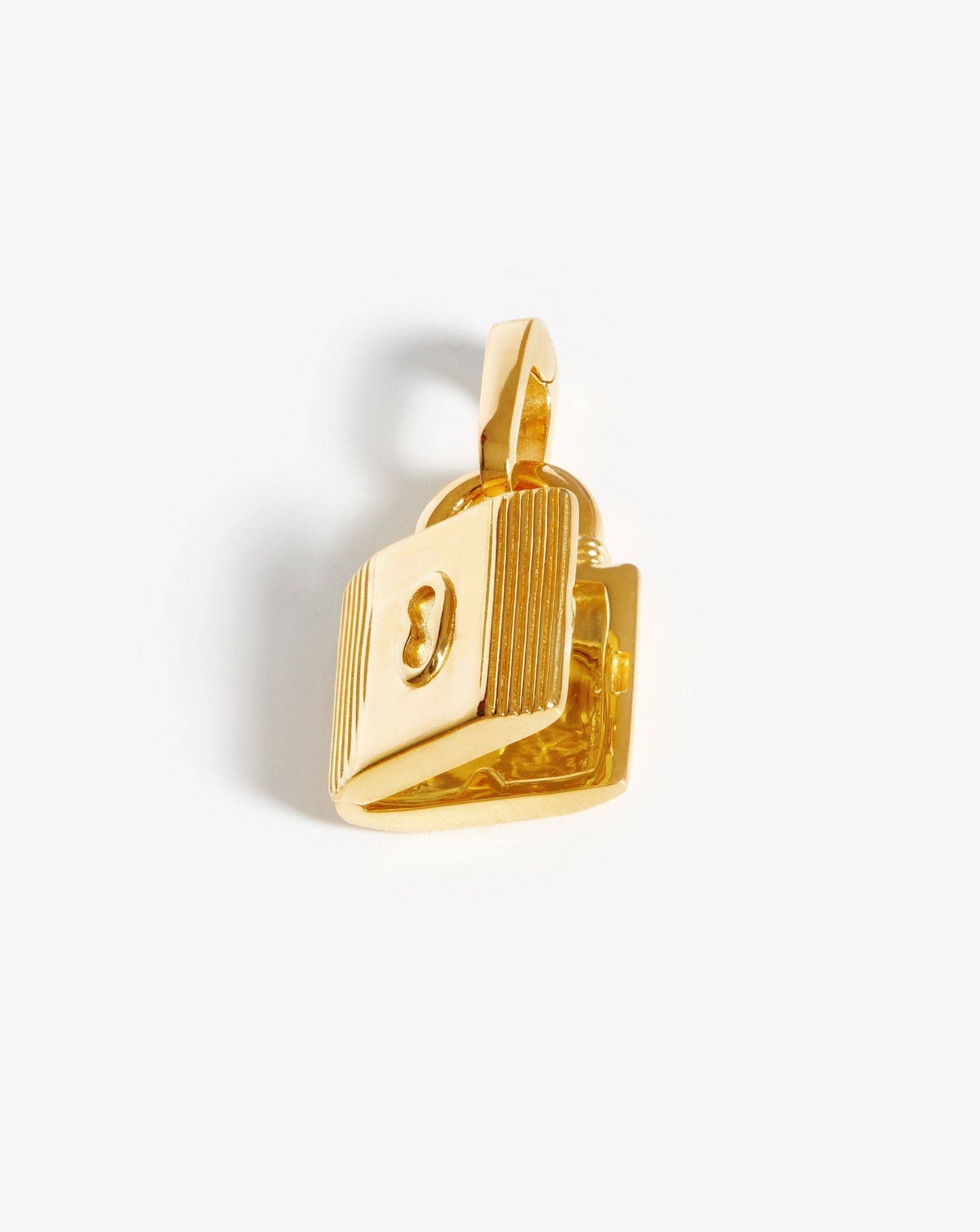 Ridge Padlock Locket Clip-On Pendant