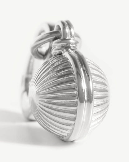 Ridge Sphere Clip-On Pendant