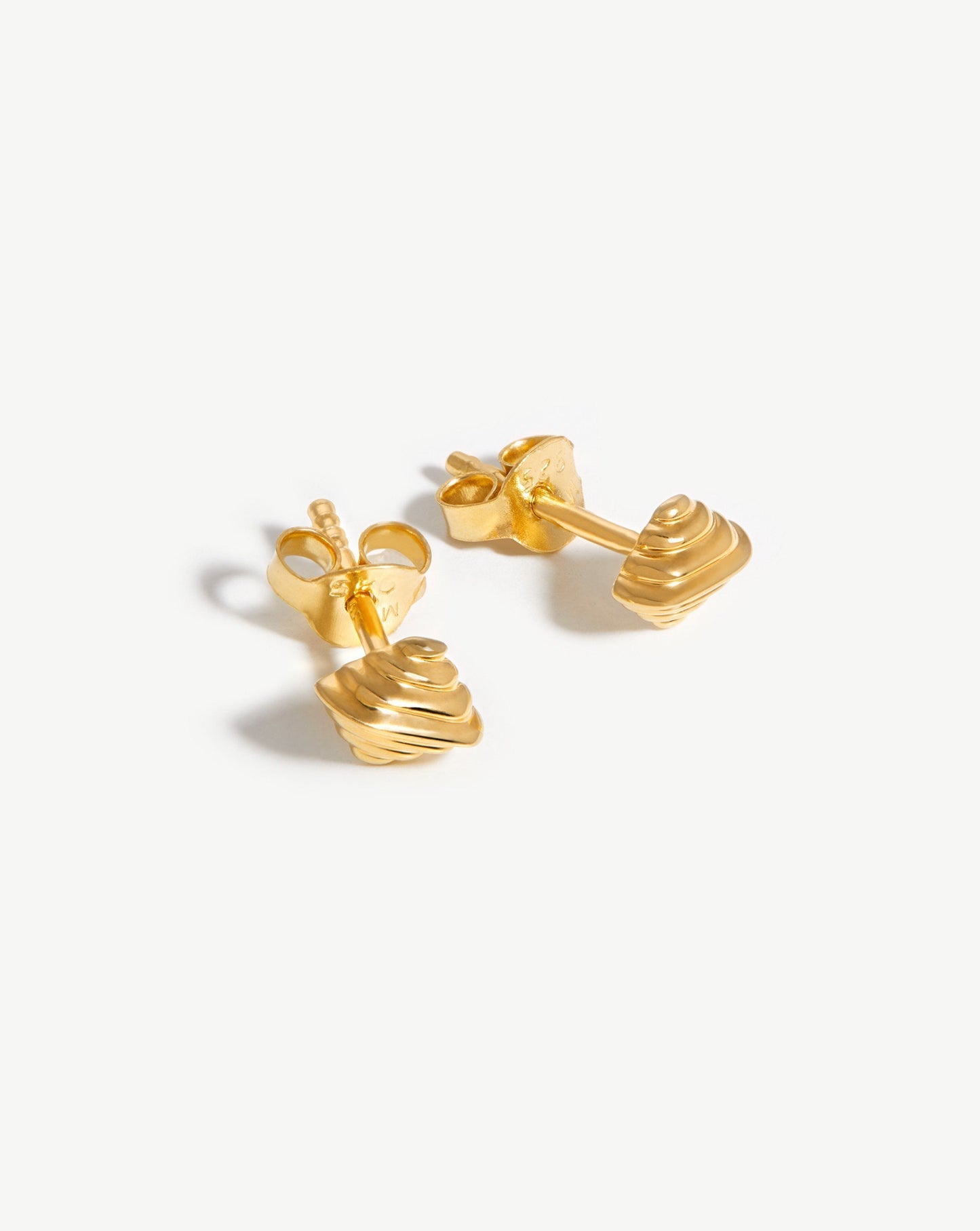 Ridge Stud Earrings