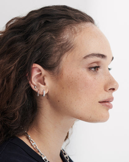 Ridge Stud Earrings