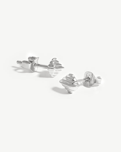 Ridge Stud Earrings