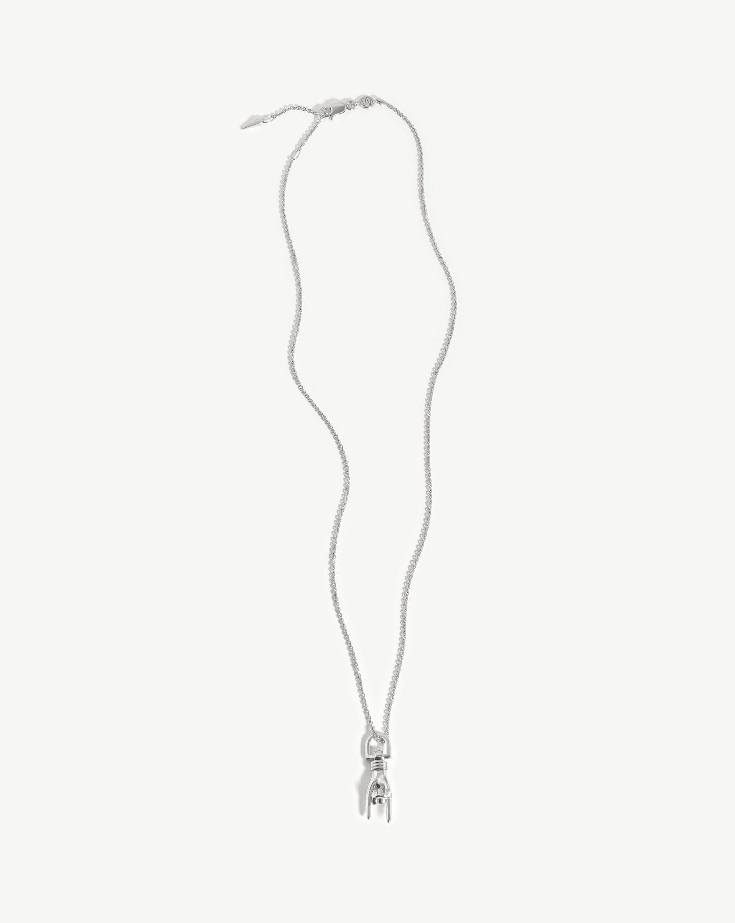 Rock On Charm Necklace | Silver Plated