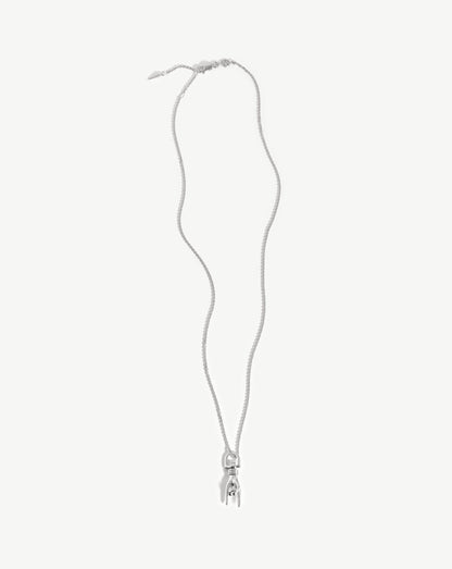 Rock On Charm Necklace | Silver Plated