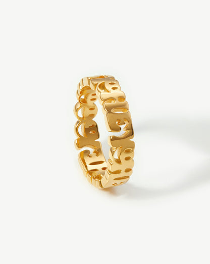 Say Hey Stacking Ring | 18ct Gold Vermeil