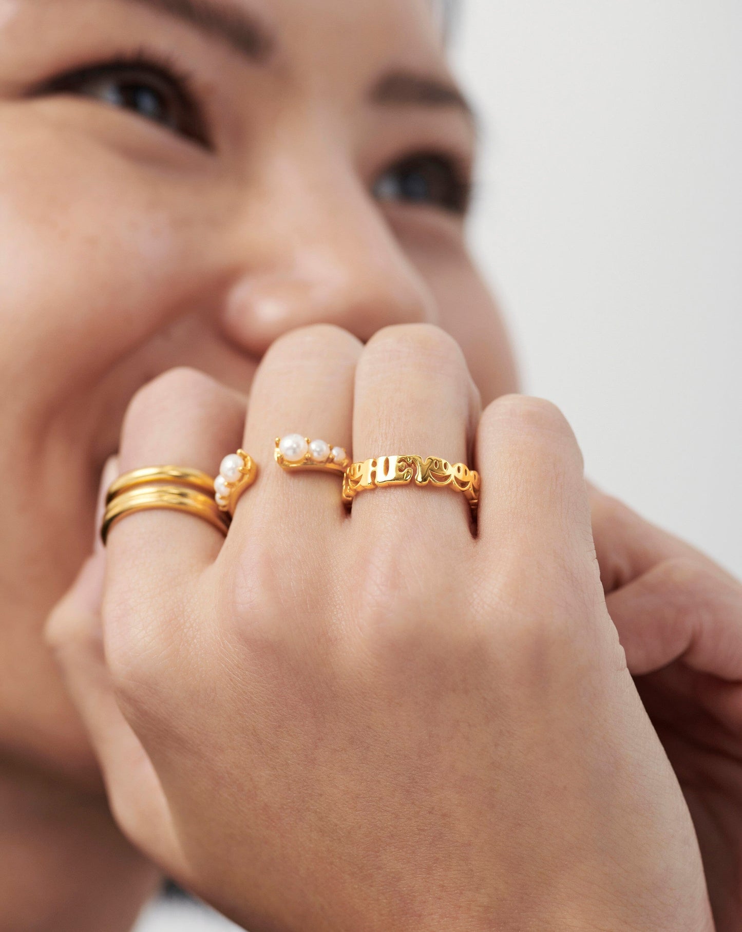 Say Hey Stacking Ring | 18ct Gold Vermeil