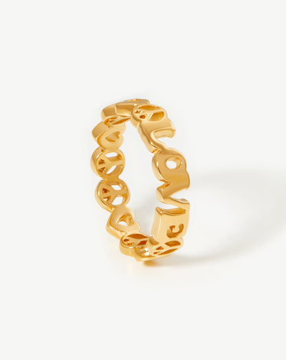 Share the Love Stacking Ring | 18ct Gold Vermeil