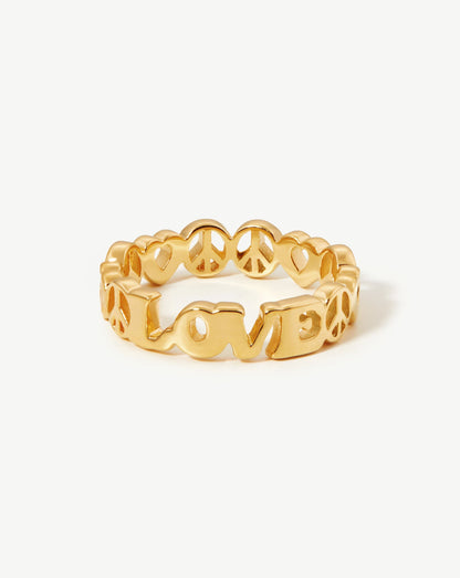 Share the Love Stacking Ring | 18ct Gold Vermeil