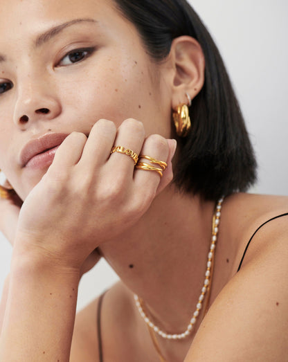 Share the Love Stacking Ring | 18ct Gold Vermeil