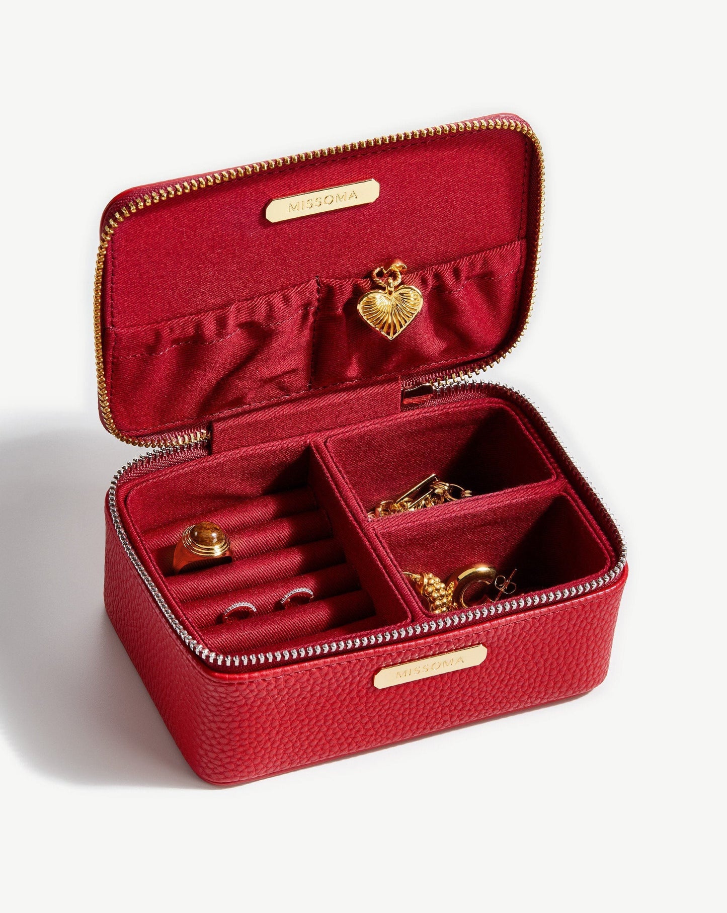 Small Jewellery Case | Berry Red
