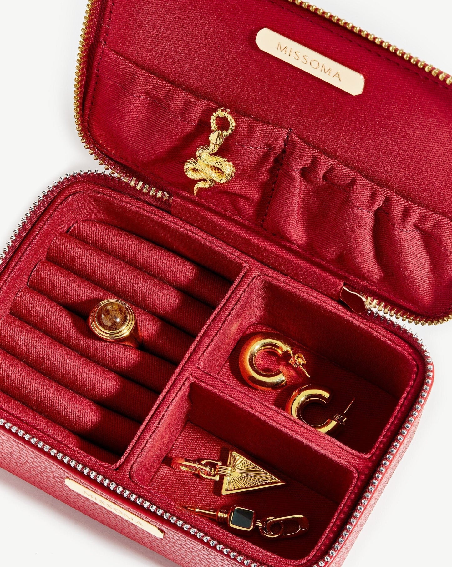 Small Jewellery Case | Berry Red