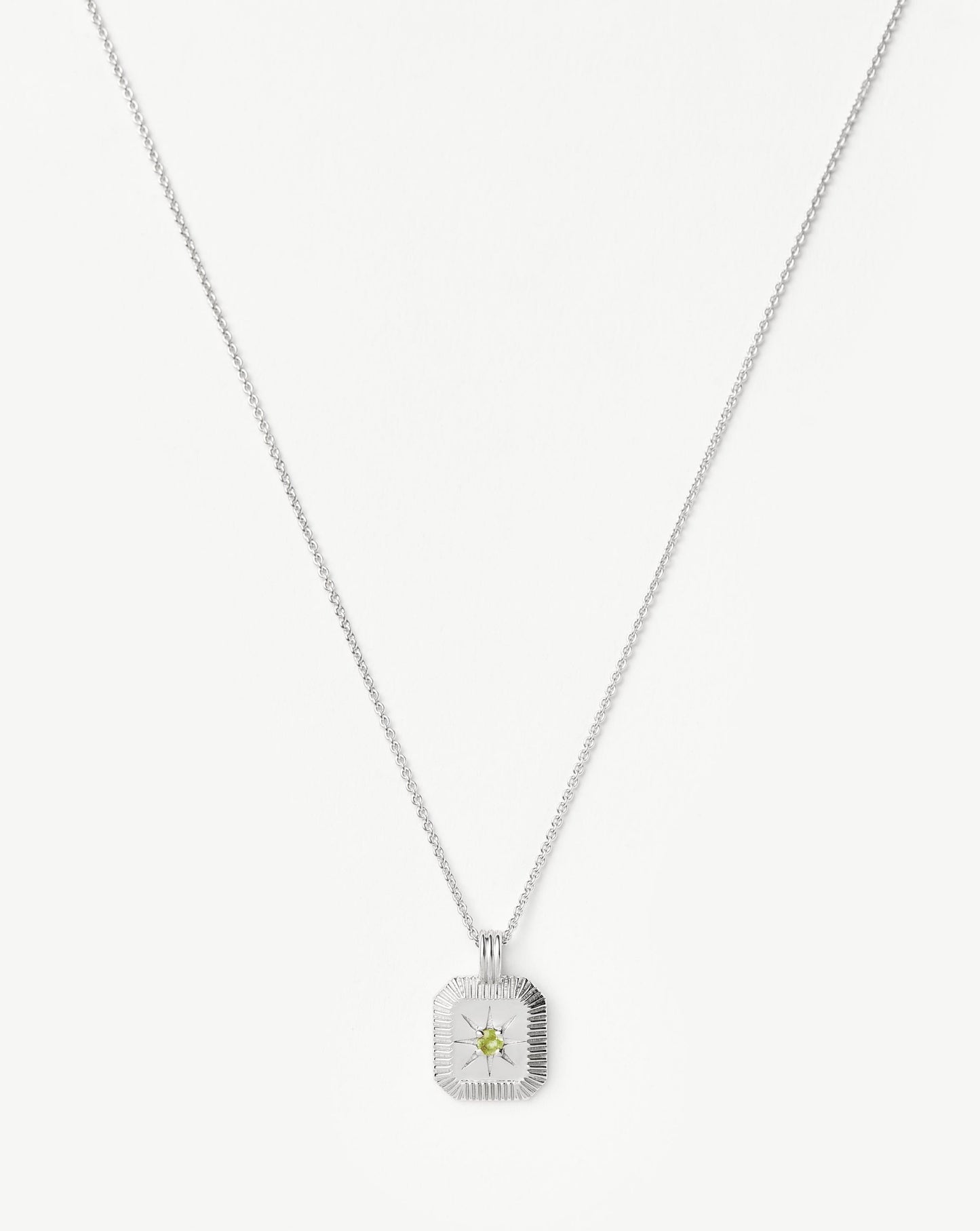 August Birthstone Pendant Necklace | Peridot/August