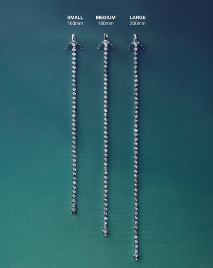 Tennis Round Bracelet | Sterling Silver Cubic Zirconia