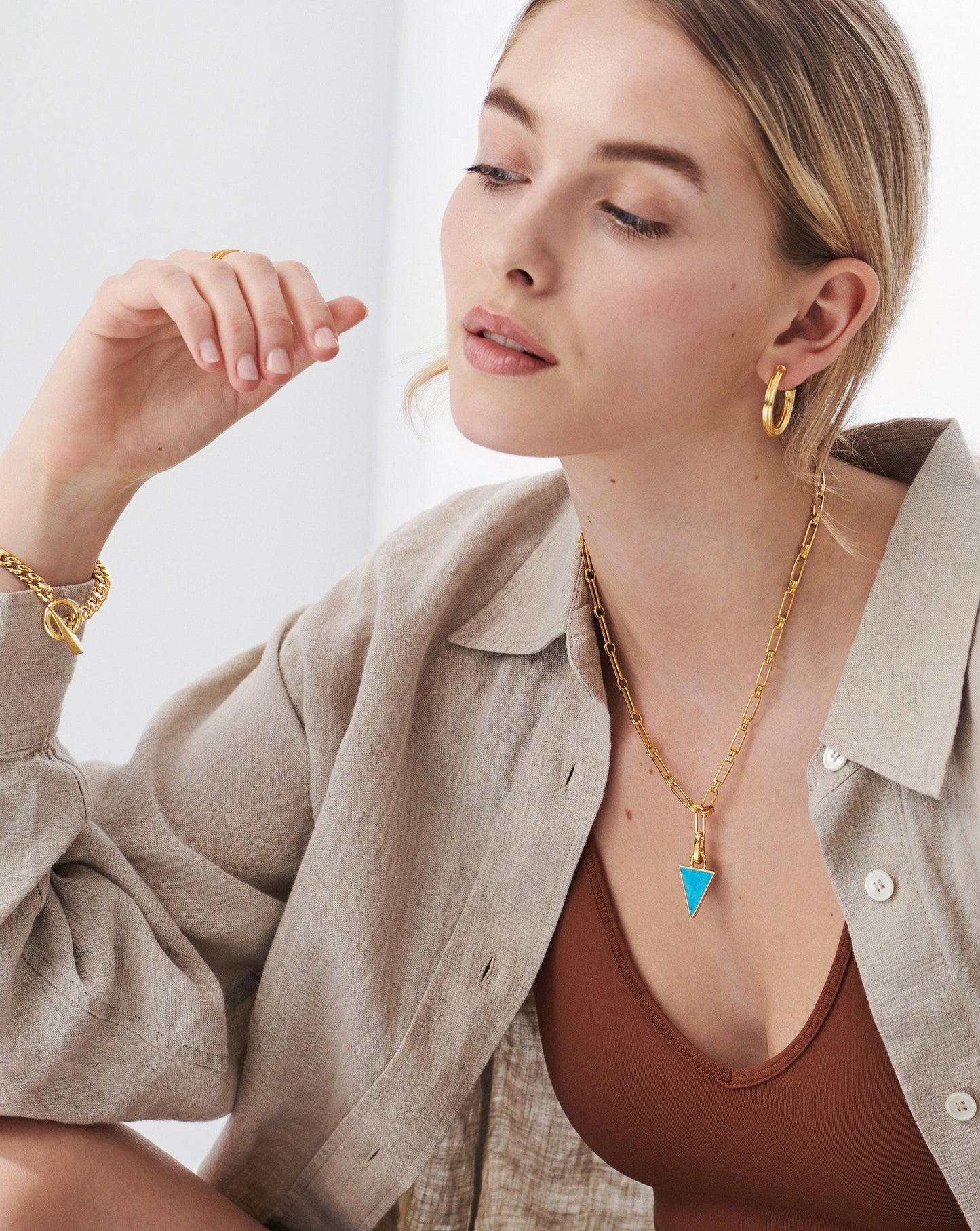 Triangle Clip-on Pendant
