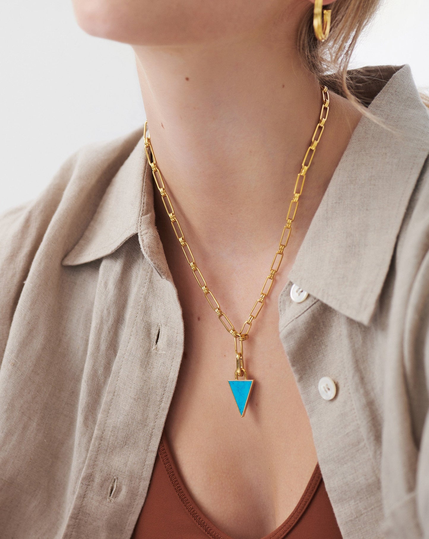 Triangle Clip-on Pendant