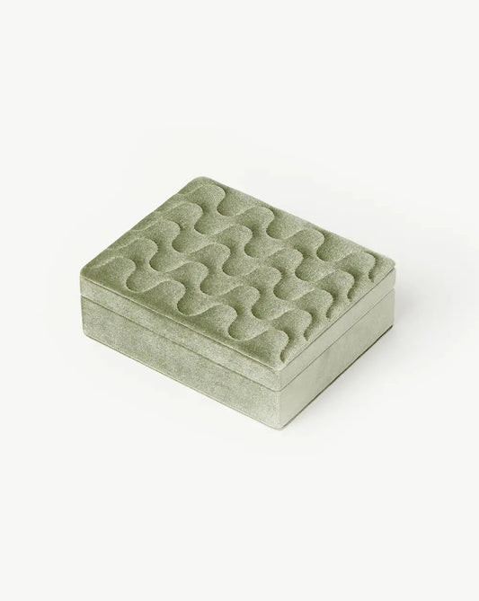 Velvet Jewellery Box | Sage Green