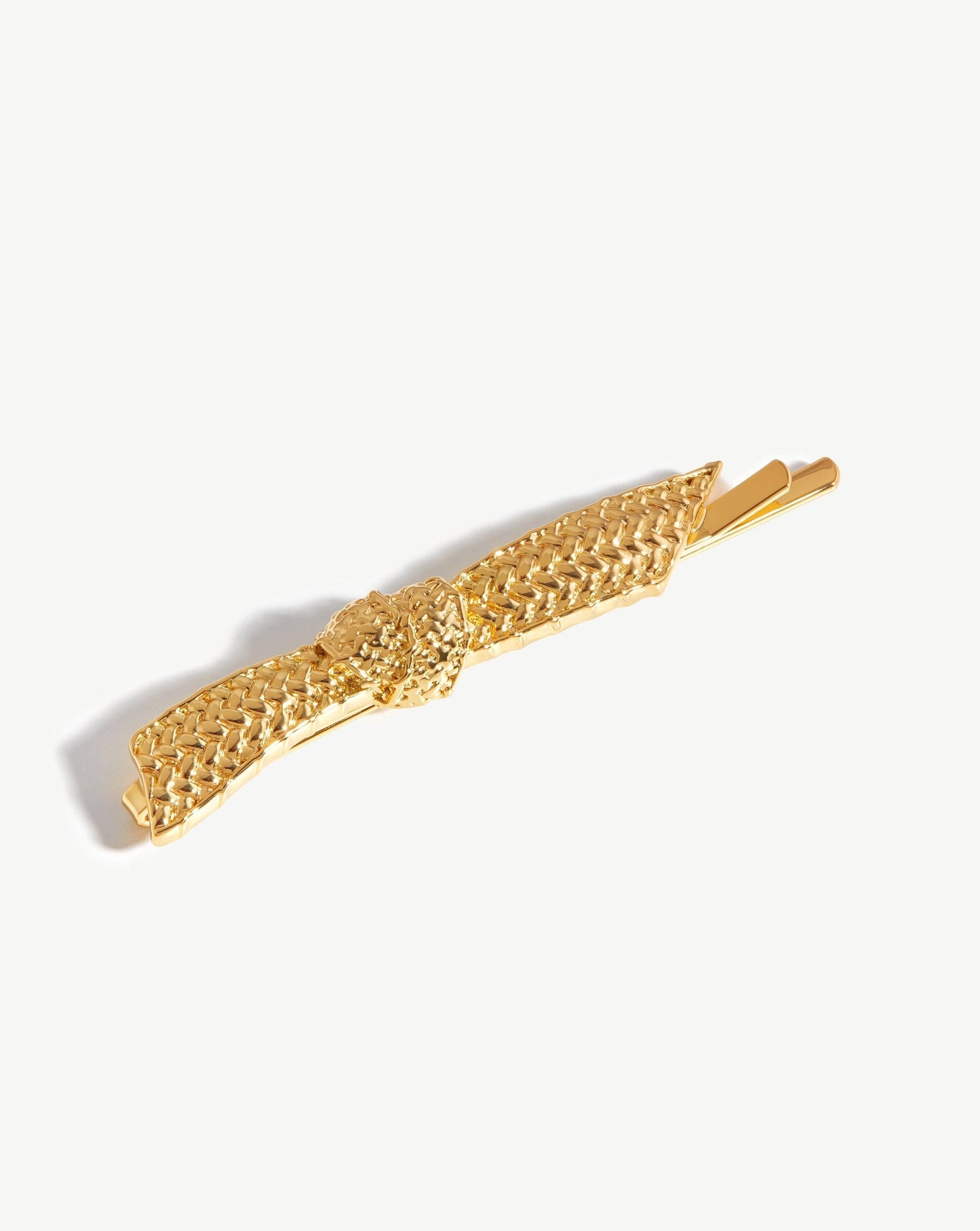 Woven Ribbon Bow Hair Clip