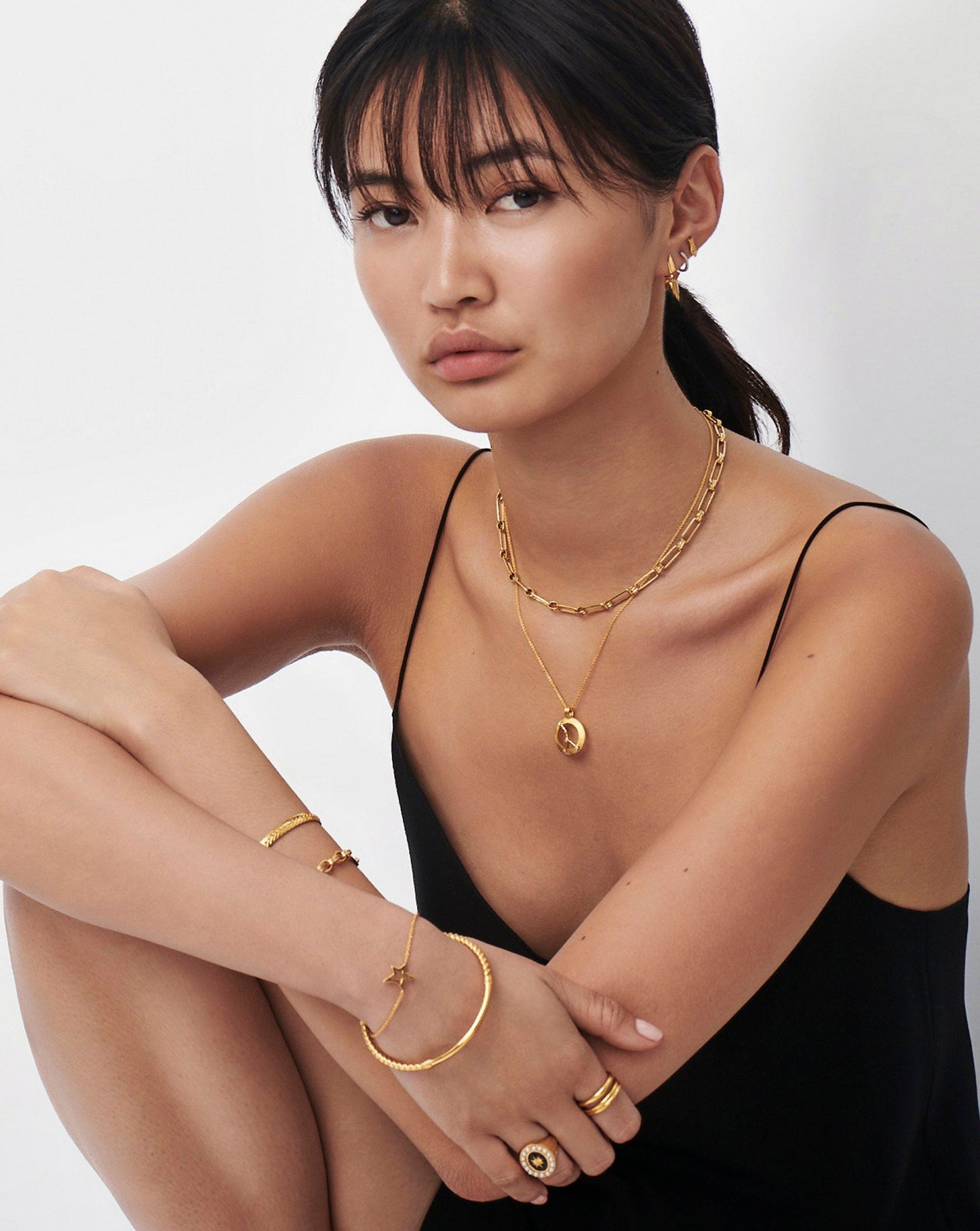 Zodiac Constellation Pendant Necklace - Cancer | 18ct Gold Vermeil/Cancer