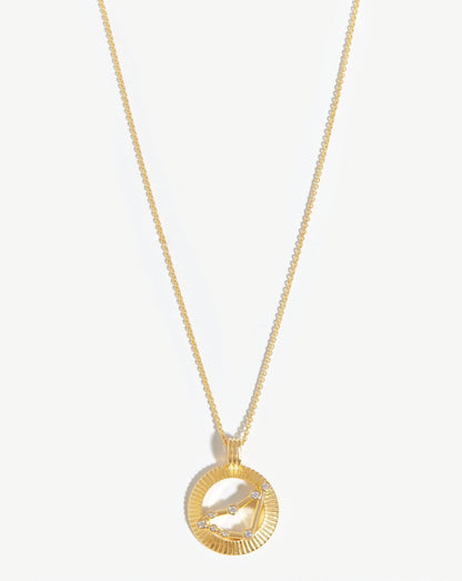 Zodiac Constellation Pendant Necklace - Capricorn| 18ct Gold Vermeil/Capricorn