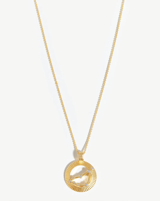 Zodiac Constellation Pendant Necklace - Capricorn| 18ct Gold Vermeil/Capricorn