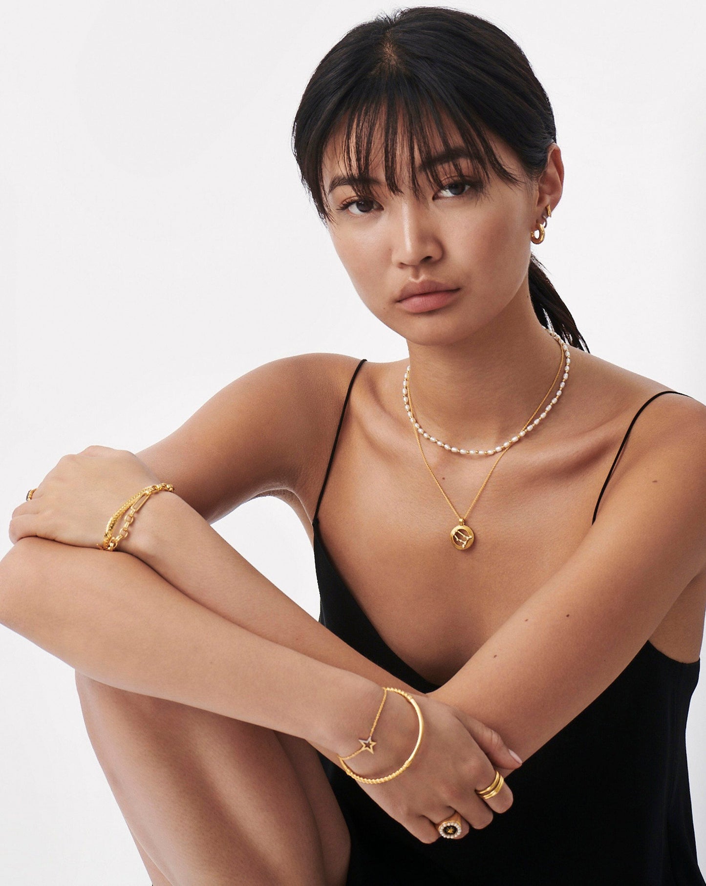 Zodiac Constellation Pendant Necklace - Gemini | 18ct Gold Vermeil/Gemini