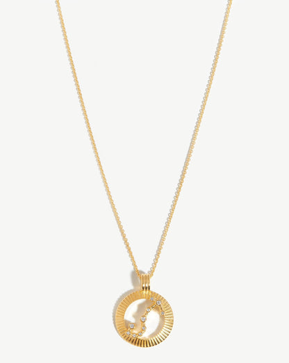 Zodiac Constellation Pendant Necklace - Scorpio | 18ct Gold Vermeil/Scorpio