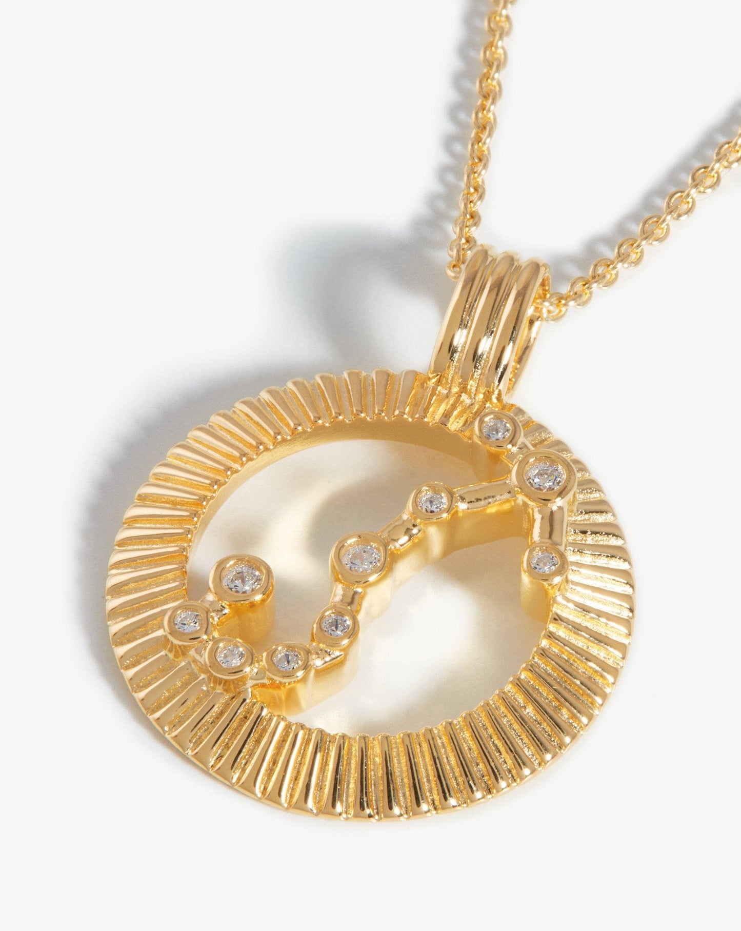 Zodiac Constellation Pendant Necklace - Scorpio | 18ct Gold Vermeil/Scorpio