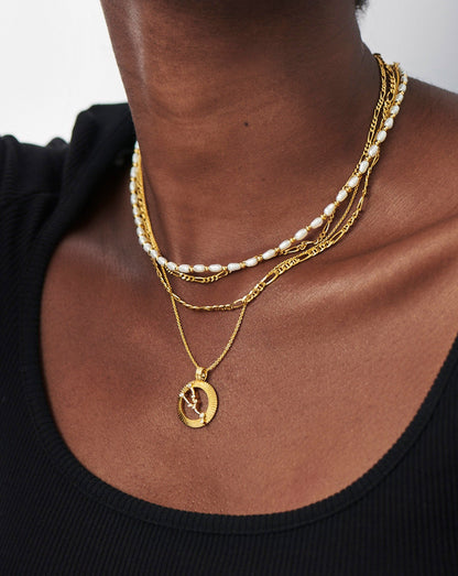 Zodiac Constellation Pendant Necklace - Taurus | 18ct Gold Vermeil/Taurus